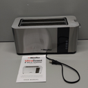 Mueller UltraToast Full Stainless Steel Toaster 2 Slice, Long Extra-Wide Slots with Removable Tray, Cancel/Defrost/Reheat Functions, 6 Browning Levels with LED Display, Housewarming Gifts New Home
