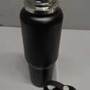 Hydro Flask Travel Water Bottle - Insulated Stainless Steel - Wide Straw Lid, Non Spill, Leakproof in 40 Oz Black