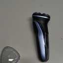 Men's Electric Razor, IPX7 Waterproof Shaver with 4D Flex Blades & Pop-Up Trimmer, 90Min Runtime, Fast USB-C Charge, Wet/Dry Use, for Sensitive Skin, Travel-Friendly, Blue