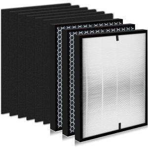 9-Pack HOHONI Replacement Filters Compatible 3000 Air Purifi-er, 3000,3000M, 3000Pro Air Purifi-er,1 air filter, 2 Activated Carbn and 6 Extra Carbn Pre-Filters
