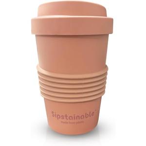 DesirableSip 16oz Coffee Mug - Insulated Reusable Coffee Tumbler - On-The-Go Travel Mug - BPA-Free, Leak proof Lid, Stylish Coffee Cup - Lightweight & Durable Mug for Drinks (Rose)