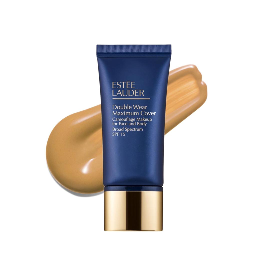 Estée Lauder Double Wear 24Hour Maximum Cover Camouflage Foundation for Face and Body SPF 15 | Full Coverage | Tattoo Cover Up Makeup Waterproof, 1.0 Fl Oz, 3W1 Tawny