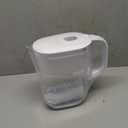 Brita Small 6 Cup Denali Water Filter Pitcher with 1 Brita Standard Filter, Made Without BPA, Bright White