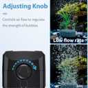 Uniclife Aquarium Air Pump Dual Outlet Fish Tank Aerator with Accessories for 5-200 Gallon Tank