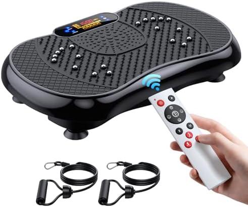 Vibration Plate Exercise Machine, PBYRD Lymphatic Drainage Machine for Weight Loss, Full Body Workout Vibrate Fitness Platform, Helps Toning Shaping Wellness Home Gyms Workout - Max User Weight 330lbs