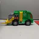 Maxx Action Large Motorized 19" Maxx Action Garbage Truck Toy Set with Lights and Sound Includes Dumpster, Trash Bin and Miniature Trash Pieces for Kids