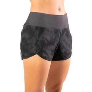 Tough Mode Womens 3" Lightweight Running WOD Volleyball Shorts Workout Mesh Liner Zip Pocket (Gray, XS)