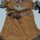Frekuyrt Girls Native American Costume Indian Fancy Dress for Halloween Mardi Gras Dress Up (3-5 Years)