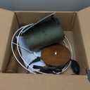 18.5" Table Lamp for Living Room, Dimmable Modern Walnut Wood Desk Lamps for Bedroom, UL Listed Nightstand Lamp, End Table Lamps for Console Entryway, Office, Dorm, Home Decor, Green Velvet Shade