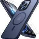 Miracase Magnetic Series for iPhone 16 Pro Max Case [Compatible with MagSafe] [with Screen Protector] Military-Grade Protection, Anti-Fingerprint, Slim Phone Case for 16 Pro Max 6.9 inch- Dark Blue