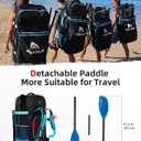 Abahub 210-230cm Adjustable Kayak Paddle for Kayak,Boating, 82.6''- 90.5''