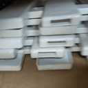 Kisangel 5Pcs White Plastic Picket Fence, Garden Border Edging 19.7x7.9