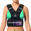 EMPOWER Weighted Vest for Women with Reflective Strips Fixed 8lbs, Adjustable 4-10lbs (4 in1) or Adjustable10-16lbs (4 in 1), Strengthen Muscles, Boost Bone Health, and Burn More Calories for Workout - Rucking Vest