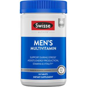 Swisse Mens Vitamins - Men's multivitamins, mens multivitamin, multi vitamins supplements for men, mens daily multivitamins for men, mens vitamins multivitamin men, daily vitamins men - 120 tablets, Best By Apr 2029