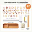 Tiny Land Tabletop Kids Art Easel, 5-Level Magnetic Drawing Board
