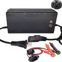 72V/87.6V 5A LiFePO4 Battery Charger for 72V(76.8V 24Strings) Lithium Iron Phosphate Battery,Smart Lithium Battery Charger
