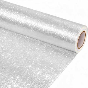 16" 30 ft Sliver Glitter Bulletin Board Paper Roll, Bulletin Board Paper for Classroom Background, Durable Bulletin Board Roll for School Office Decor, DIY Crafts, Posters, Wall Display Supplies