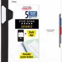 Five Star Advance Spiral Notebook + Study App, 5 Subject, College Ruled Paper, 8-1/2" x 11", 200 Sheets, Spiral Guard, Movable Tabbed Dividers, White (73154)
