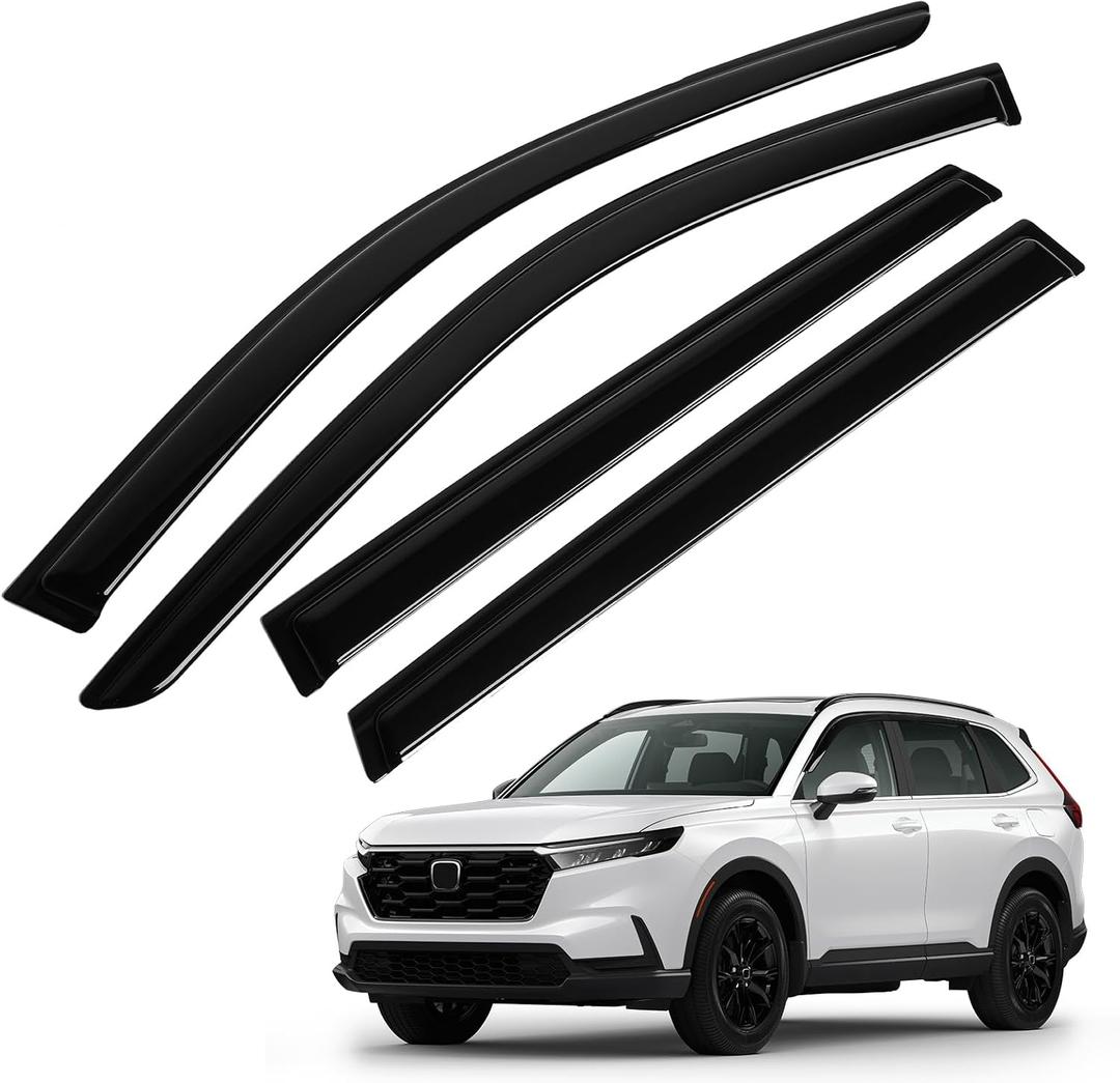CRV Rain Guards - Window Visors for Honda CR-V CRV 2023-2025 2026, Out-Channel Side Window Rain Guards for CRV Accessories, 4PCS, Black, Car Accessories
