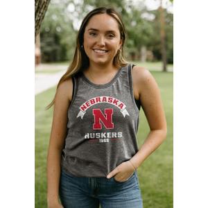 Blue 84 NCAA Womens NCAA Officially Licensed Women's Tank Top Burnout Vintage Scholar (Large, Team Color)