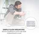 Totority Wall Socket Junction Box 5 Pcs ABS, White, 4.72 X 2.87 X 1.37 Inch, External Installation, Home Decor Electrical Outlet Box for Household Use