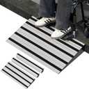 6" Rise Modular Threshold Ramp for Doorways, Stable Wheelchair Ramp for Home Steps, Aluminum Door Ramp and Curb Ramp for Scooters, Power Chairs, Cars, 1100LBS Load Capacity