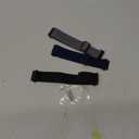 DaQin 3 Pack Nylon Watch Bands Compatible with 16mm 18mm 20mm 22mm Quick Release Watch Band, Adjustable Soft Stretchy Solo Loop Strap Elastic Braided Relacement Wristband for Men Women (Black/Navy Blue/Grey)