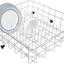 5304535380 Dishwasher Upper Dishrack Replacement, Compatible With Kenmore Crosley Frigidaire Models, Durable Dishwasher Upper Rack, 154331502 5304498202 5304498220 5304517202 5304517201 AP7215765