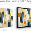 Canvas Floater Frame for 1” to 1 1/4” Deep Gallery-Wrapped Canvas, Modern Wood-Look Floating Frame for Finished Wall Art, Oil Paintings for Gallery Bedroom Studio, Made in USA​ (Black,24x36inch)