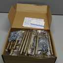 Ravinte 30 Pack Kitchen Cabinet Handles Champagne Bronze 3-1/2 Inch Hole Center Stainless Steel Pulls for Dresser Drawer Cupboard Handles with Screwdriver, 6 Inch Length