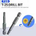 YIRAN Deck Screws 2 Inch, Wood Screws #8 x 2, 650 PCS, Tan Coated, TorxDrive Head, T25 Star Bit Included