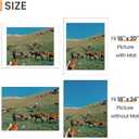 upsimples 18x24 Picture Frame, Display Pictures 16x20 with Mat or 18 x 24 Without, Wall Hanging Poster Frames, White, 1 Pack