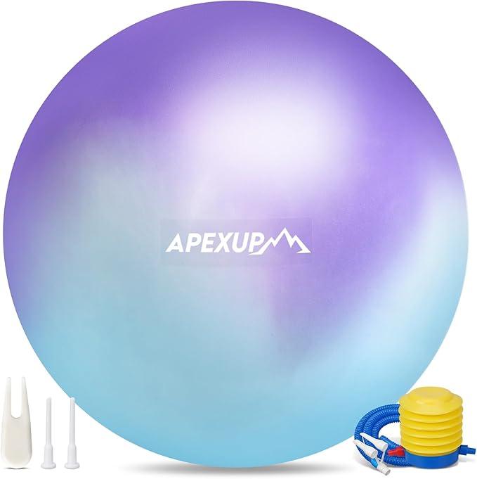 APEXUP Yoga Ball Exercise Ball Anti Slip Heavy Duty for Fitness, Balance & Core Workout XXS
