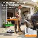 2500W Handheld Steam Cleaner for Home, 6-Level High Pressure Steam Gun, Steam Machine w/40.6oz Tank, Portable Car Steamer for Auto Detailing & Cleaning, Car, Floor, Furniture, Tile Grout, Wall