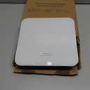 Ovutek Bathroom Scale for Body Weight, Highly Accurate Digital Weighing Machine for People, Upgraded Batteries Included, Compact Size, LED Display, Physician Scale with Sturdy Tempered Glass, 400lb (White)