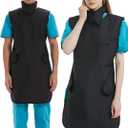 SHINRAY 0.5mmpb Xray Lead Apron for Xray with Thyroid Shield Collar,Lead Gown,Dental Xray Shield (Medium)