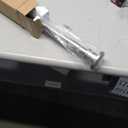 BRIOFOX Industrial Shower Curtain Rod - Spring Tension Shower Rod 43-72 Inch Tension Curtain Rod for Window or Bathroom, Satin Nickel