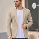 COOFANDY Men's Casual Blazer Jacket One Button Suit Jackets Lightweight Knit Sport Coat ,S