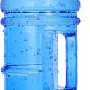 Half Gallon Big Water Bottle, 2.2L/73 OZ Large Leak Proof Sports Jug with Handle,Huge BPA Free PETG Plastic Wide Mouth Drinking Container Flask for Fitness Gym Biking Outdoor (blue)