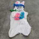 12FT Inflatable Bunny Decoration with Built-in LED Light, Easter Outdoor Yard Decoration for Lawn, Garden, Party
