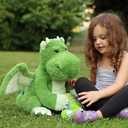 Tezituor 3-in-1 Large Dragon Stuffed Animal, 20 Inch Big Stuffed Dragon Plush with Baby and Egg Toy for Girls Boys, Cuddle Hugging Dino Plush Gift for Birthday Christmas
