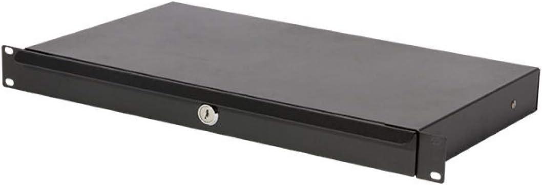 OnStage RDLS1000 1U Locking Rack Drawer, Shallow (RDLS 1000) 