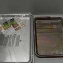 Nordic Ware Naturals 3 Piece Set - USA Made Aluminum Commercial Quality Sheet Pan for Baking or Roasting, Encapsulated Galvanized Steel Rim Prevents Warping; Half Sheet, Jelly Roll and Quarter Sheet