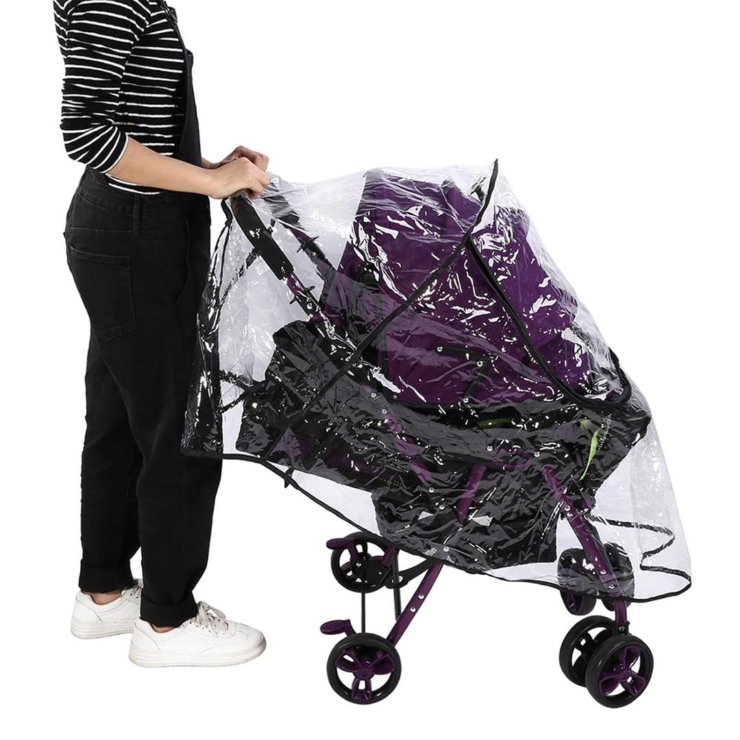 1PC PVC Safe Universal Baby Stroller Rain Cover Dust Wind Pram Accessory for General Umbrella Strollers