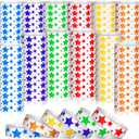 BBTO 1800 Pcs Star Events Wristbands Colored Paper Wristbands for Events Waterproof Neon Party Event Bracelets Hand Bands Colorful Arm Bands for Party Wedding Festival