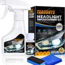 Headlight Restoration Kit, Automotive Headlight Cleaner and Yellowed Head Light Restoring Kit,Helps Clear Dull & Oxidized Lenses,Suitable for All Vehicle Headlamps