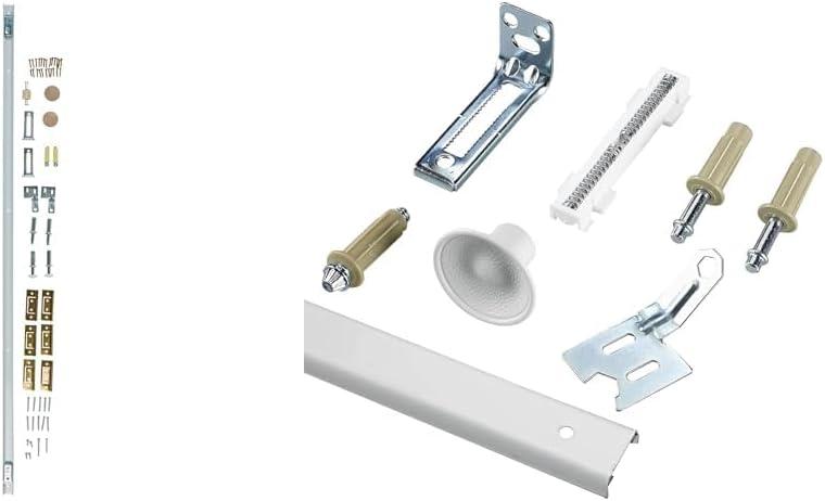 National Hardware and Richelieu Hardware Bi-Fold Door Hardware Sets, 48-Inch and 24-Inch (White)