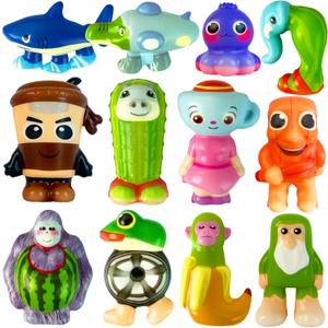 Slow Rising Squishy Toys Tralalero Tralala, Tung Tung Tung Sahur 12 Viral Animals, Fidget Toys, Animal Charms, Decorations Gifts for Party Favors