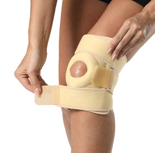 SUJAYU Knee Braces for Knee Pain Women Men, Patellar Tendon Support Strap, Knee Brace for Meniscus Tear Compression Sleeve for Knee Pain (Beige)
