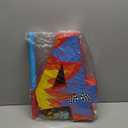 Blue Racing Cars Themed Birthday Decorations, Racing Cars Themed Number 4 Pinata with Stick Blindfold and Confetti Fire Race Car Checkered Flag Themed 4th Birthday Party Supplies (Fire Race Car 4th)